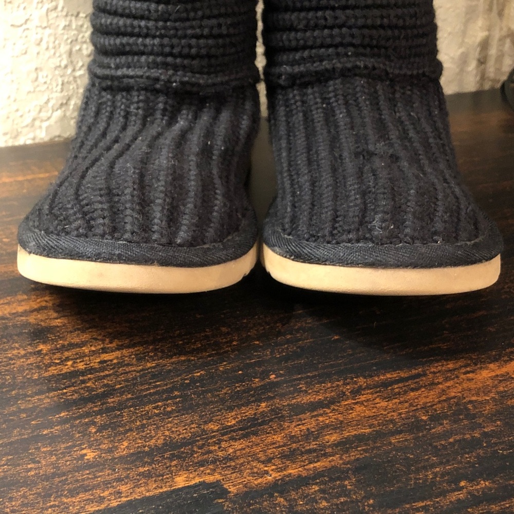 UGG Black Knit Boots 6 *Read description* - Picture 5 of 9